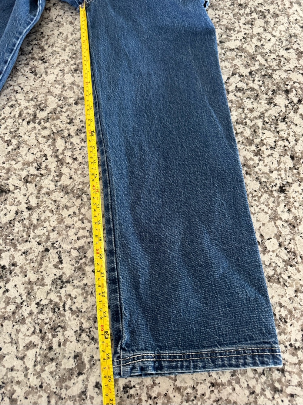 Levi's Ribcage Straight Belt Loop Big E Size 28x27 Button Fly Retro Grunge - Picture 12 of 15